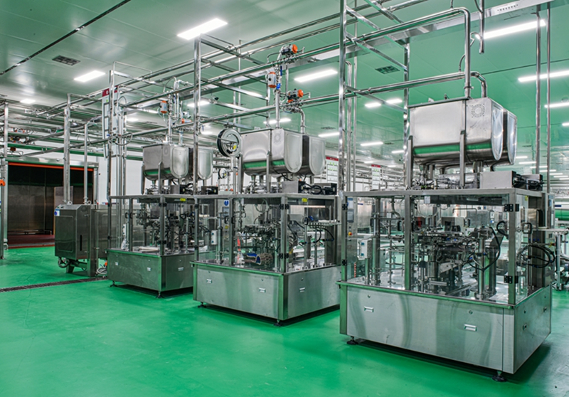 辣海生物包裝車間管道、設備